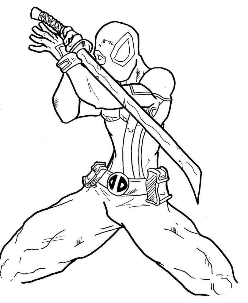 Deadpool Coloring Pages | 90 Printable Coloring Pages