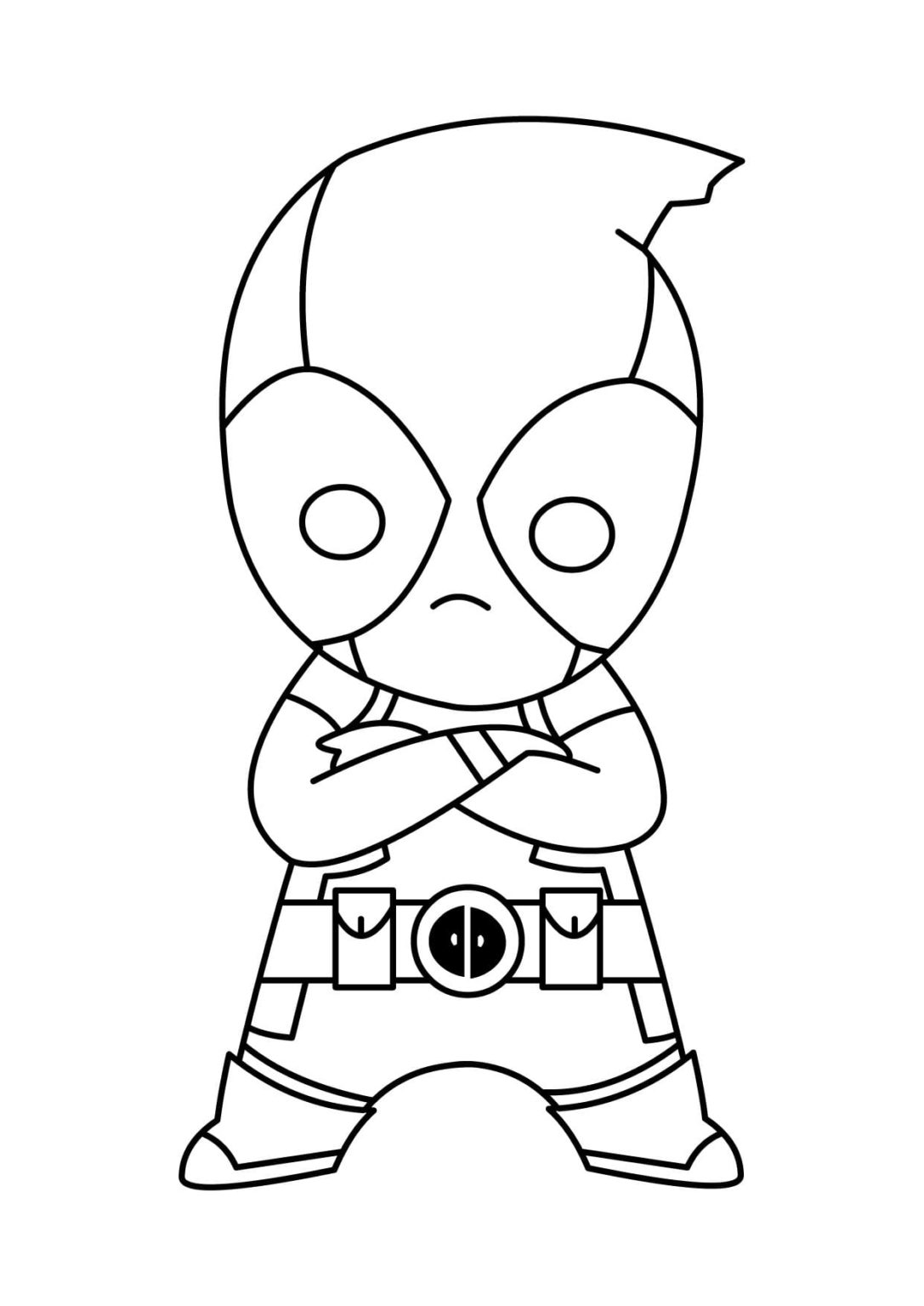 Deadpool Coloring Pages 