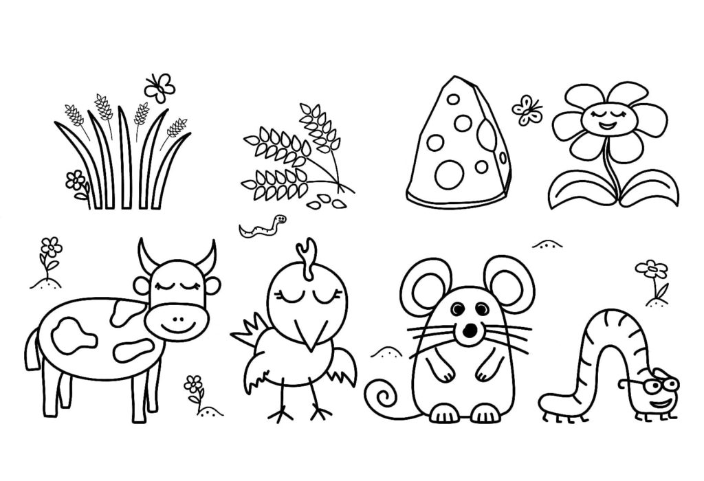 Dibujos de Animales de Granja para colorear