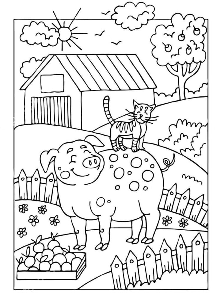 Farm Animals Coloring Pages