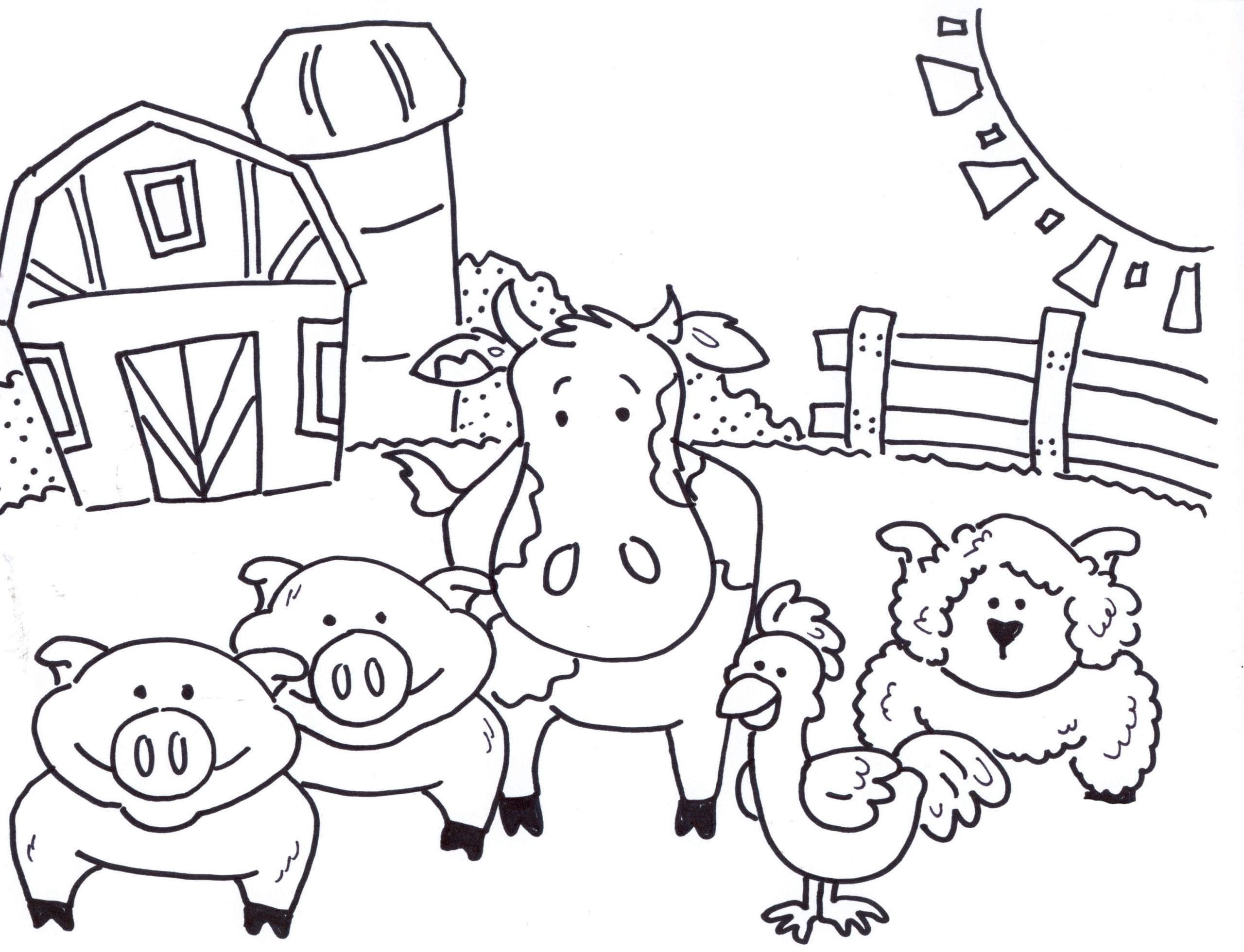 Ausmalbilder Bauernhof - 100 kostenlose Malvorlagen für Kinder