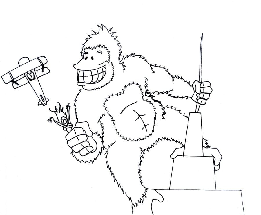 Ausmalbilder King Kong