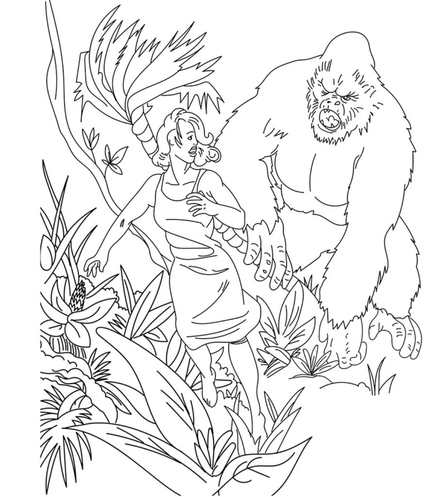 Disegni di King Kong da colorare