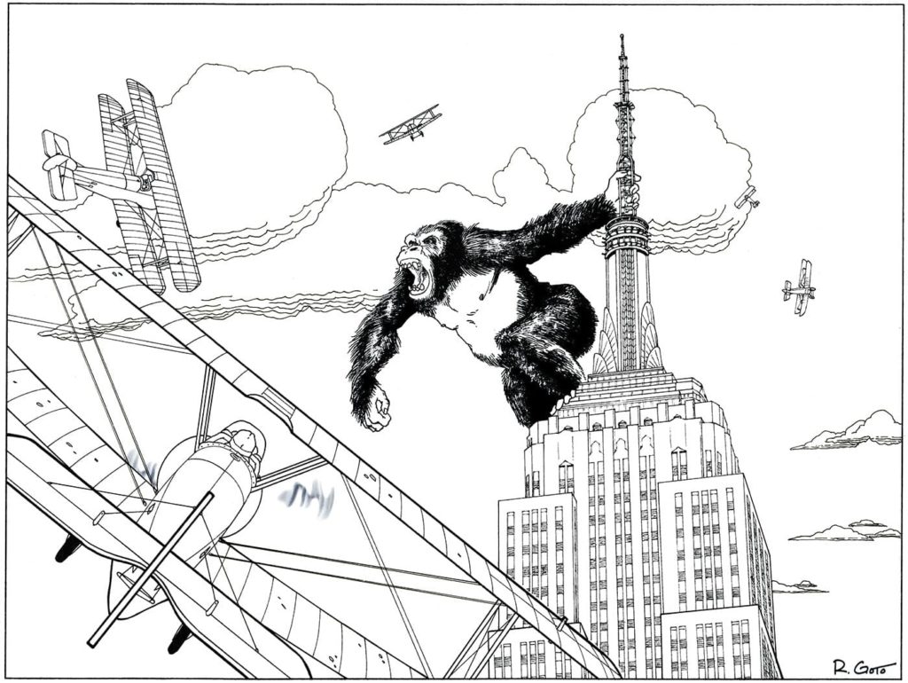 Disegni di King Kong da colorare