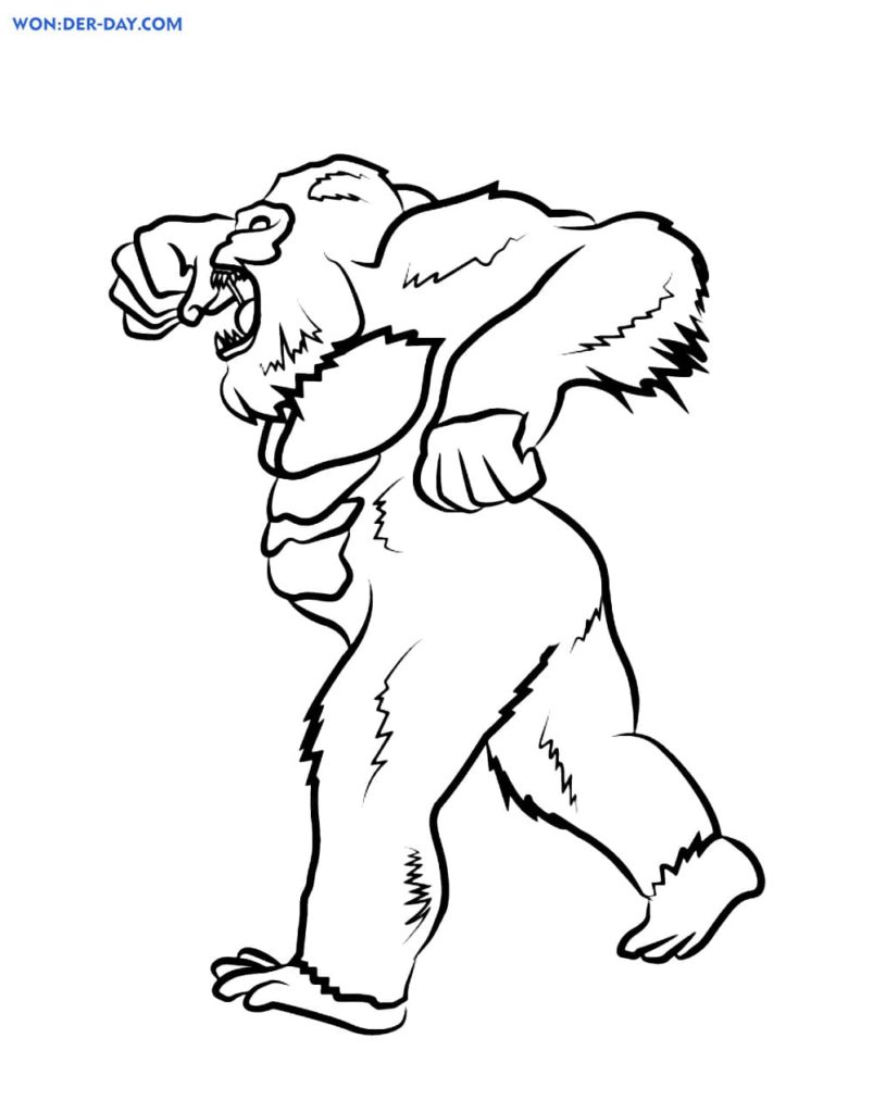 King Kong Coloring Pages