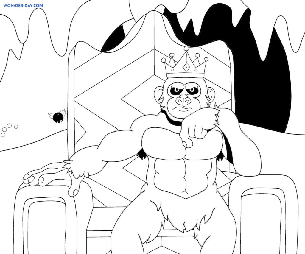 Disegni di King Kong da colorare