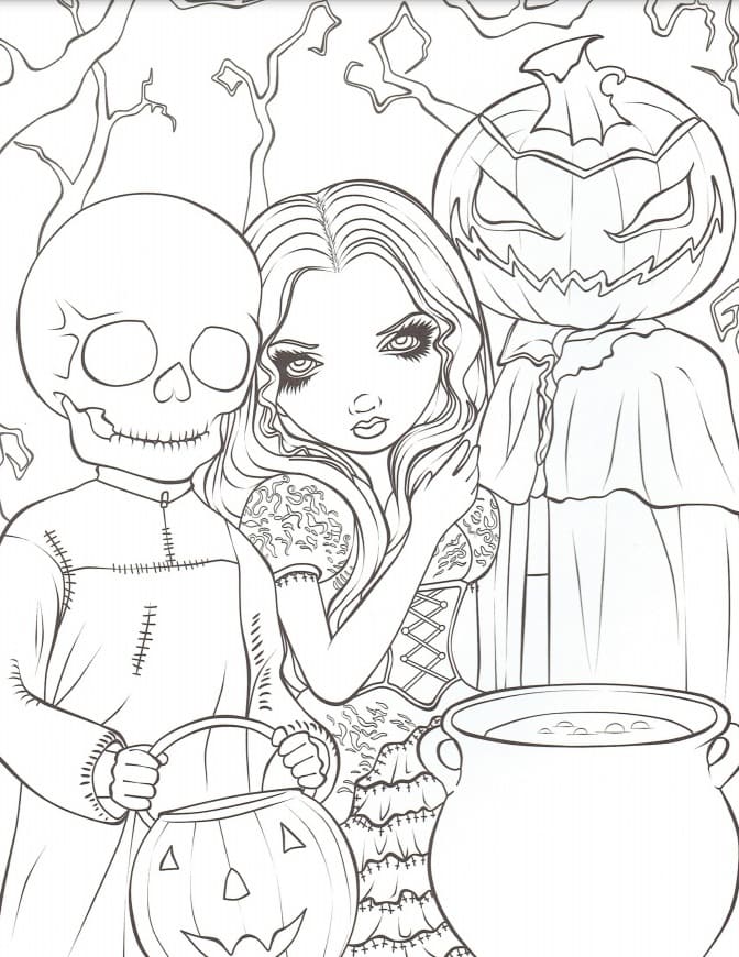 Scary Coloring Pages for Adults