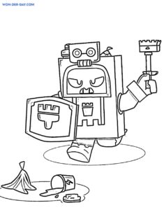 Coloriage Ash Brawl Stars | Coloriages gratuits à imprimer