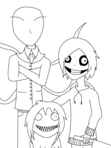 Creepypasta Coloring Pages | Free Coloring Pages