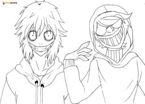 Creepypasta Coloring Pages | Free Coloring Pages