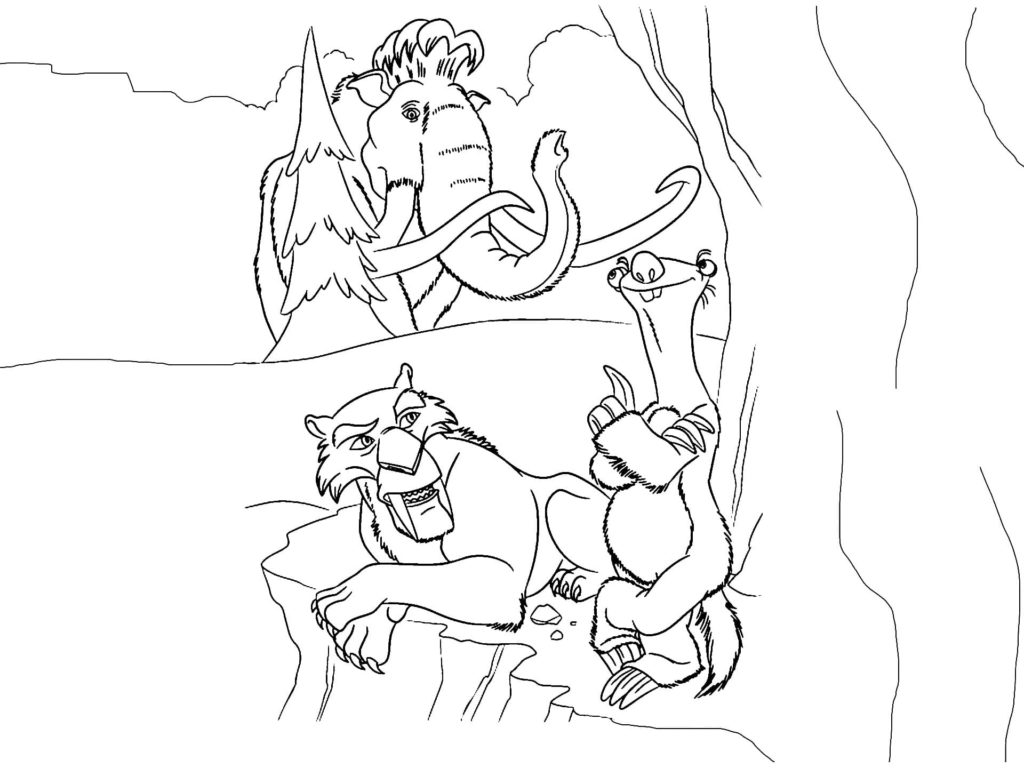 Ice Age Coloring Pages