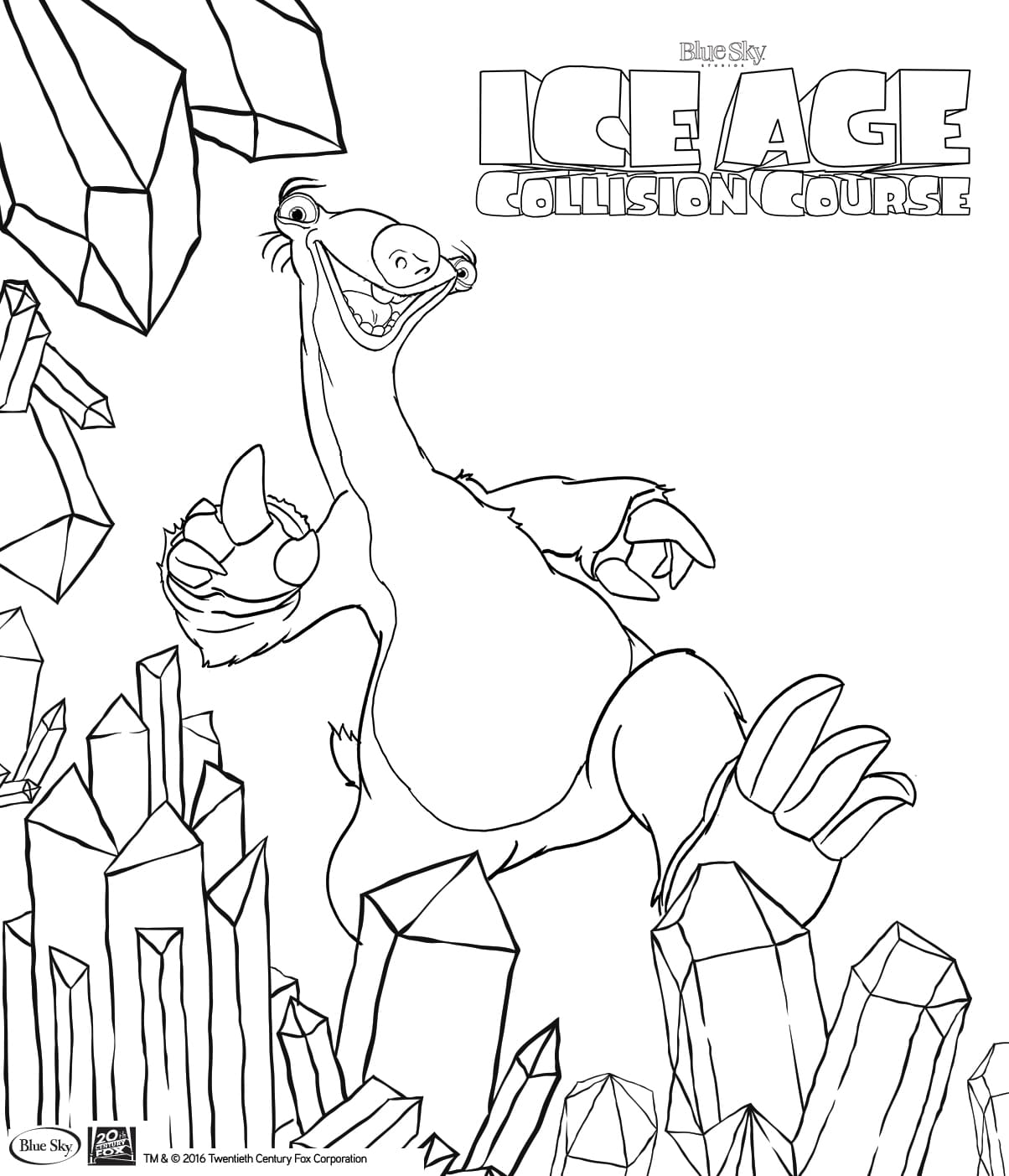 Ice Age Coloring Pages   20 Printable Coloring Pages