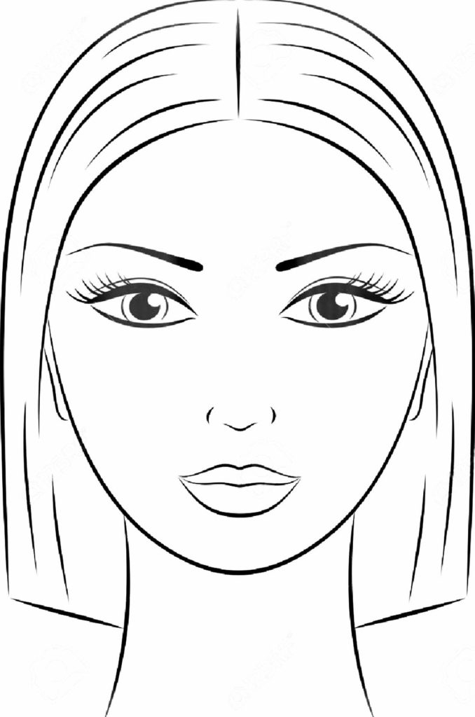 Makeup coloring pages