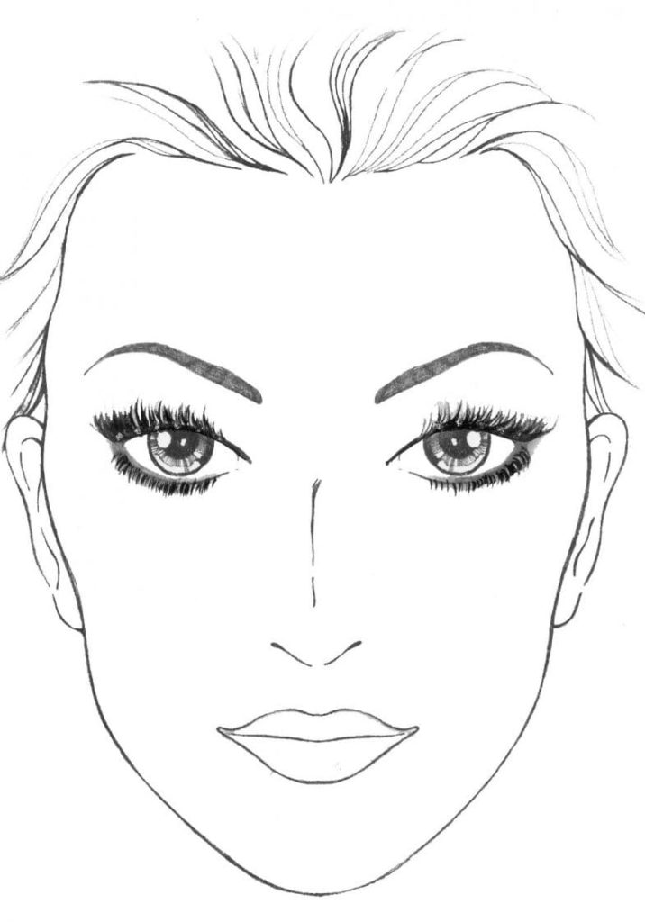 Makeup coloring pages