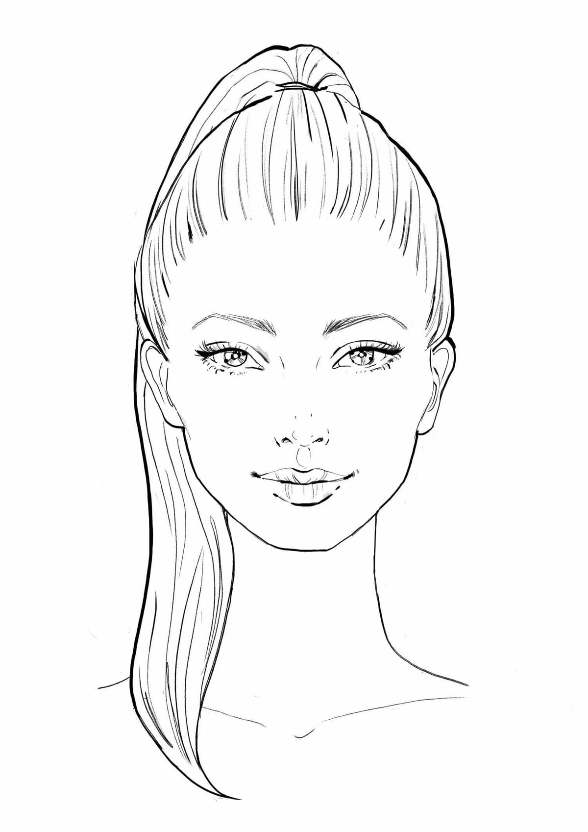 Makeup Coloring Pages 90