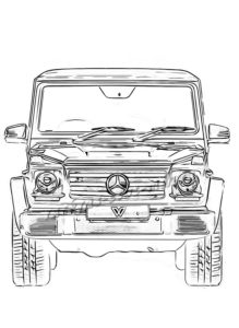 Mercedes G Class coloring pages | Coloring Pages for Boys