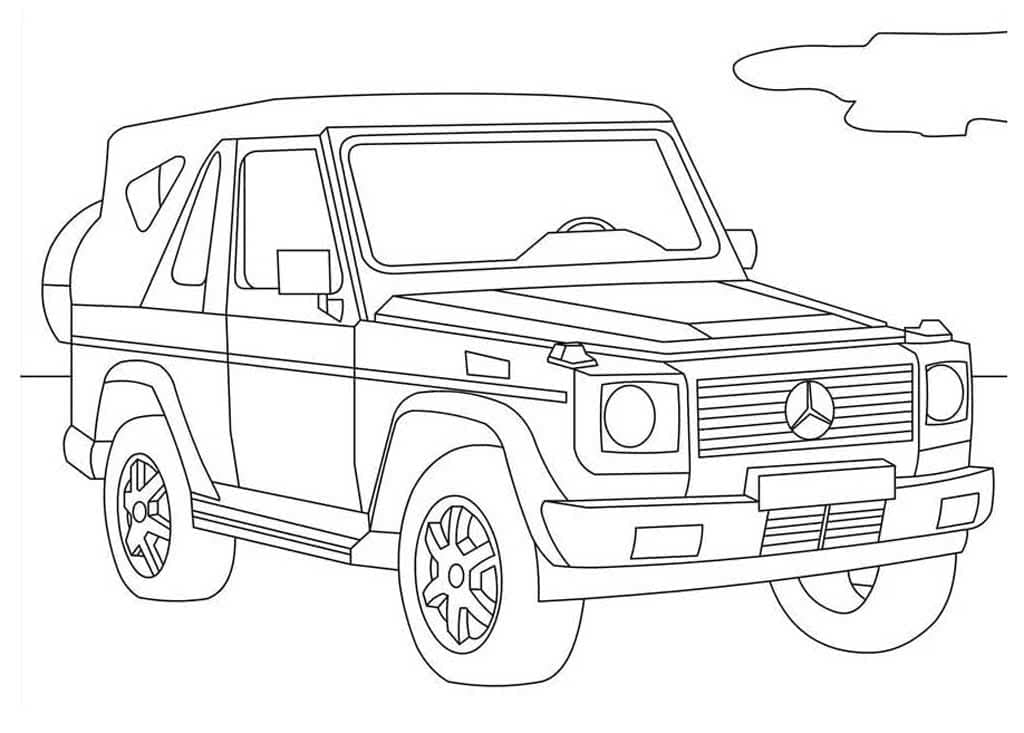 Dibujos de Mercedes Benz Clase G para colorear