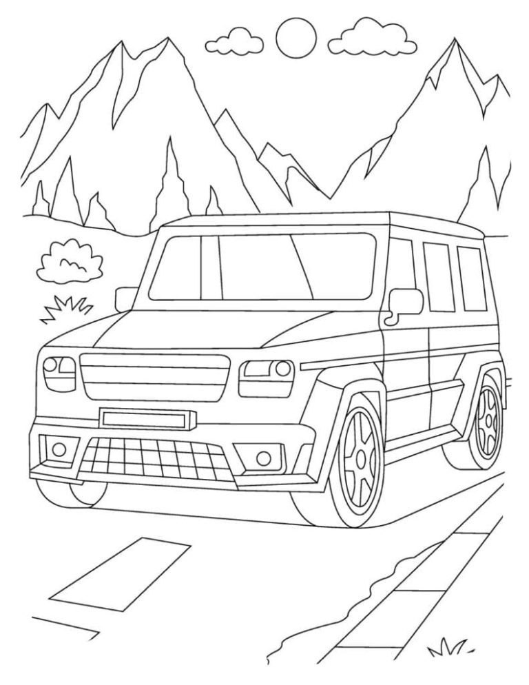 Mercedes G Class coloring pages | Coloring Pages for Boys