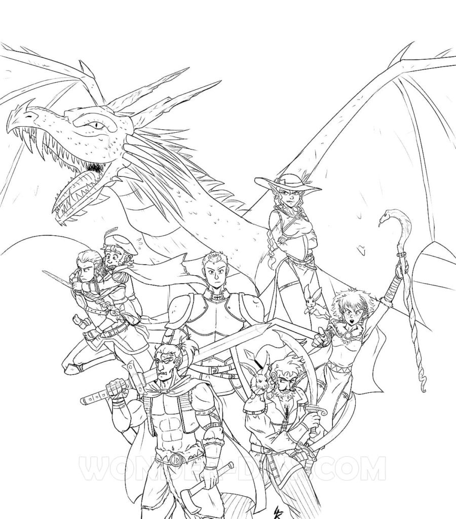 Coloriage Dungeons & Dragons