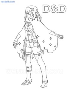 Dungeons & Dragons coloring pages | Free D&D coloring pages