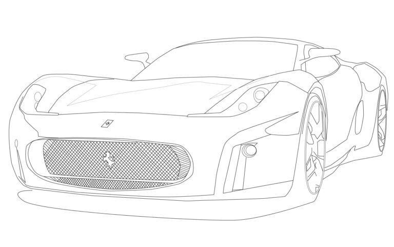 Ferrari coloring pages | Free printable coloring pages