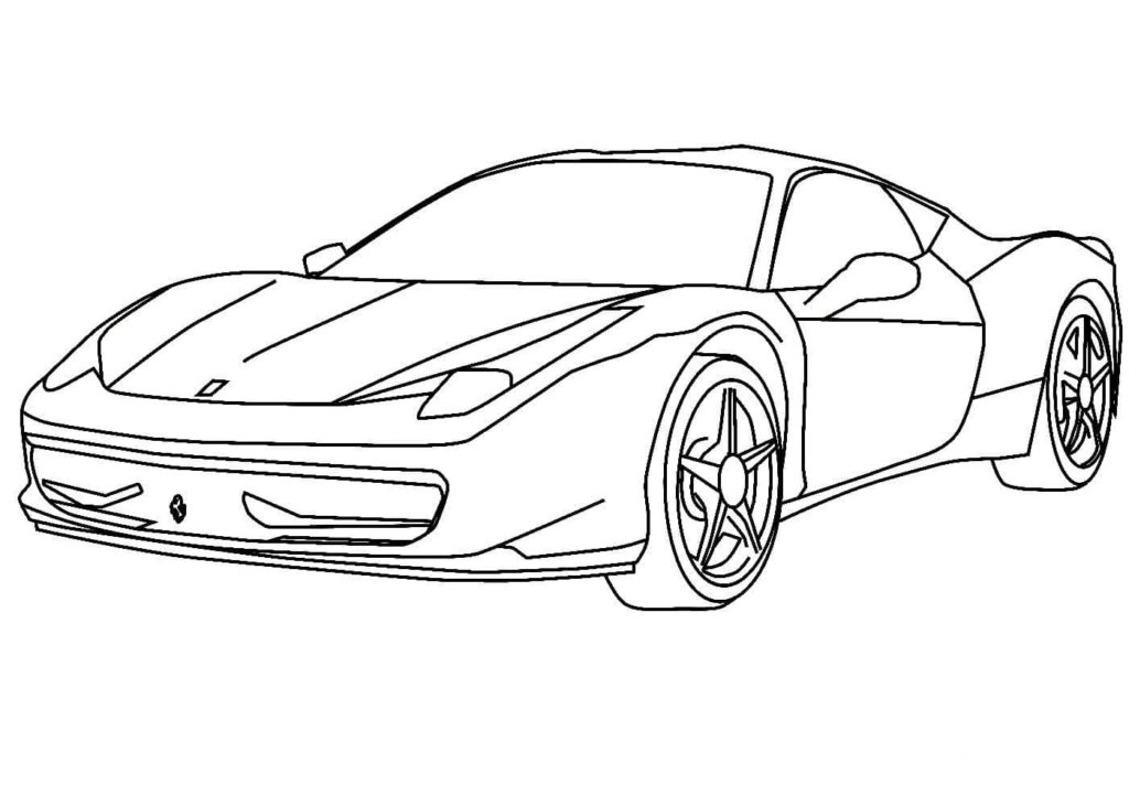 Ferrari coloring pages