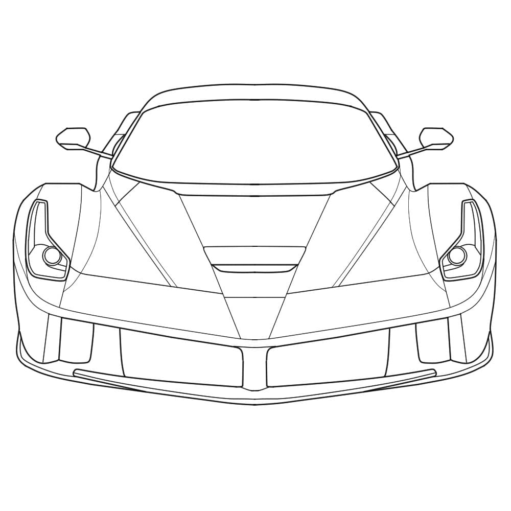 Ferrari coloring pages