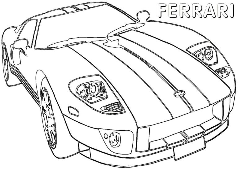 Ferrari coloring pages | Free printable coloring pages