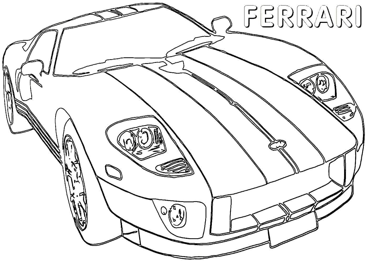 Desenhos para colorir de desenho de uma ferrari 360 spider para colorir  