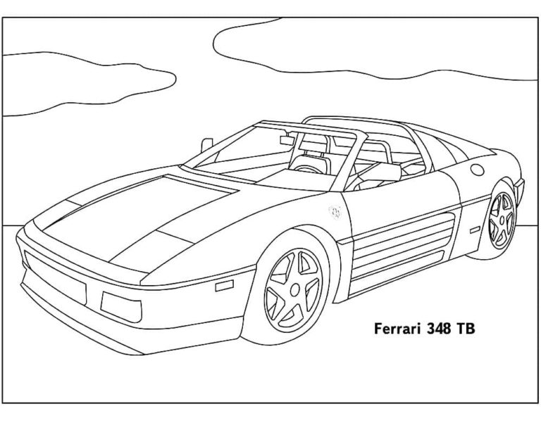 Ferrari coloring pages | Free printable coloring pages