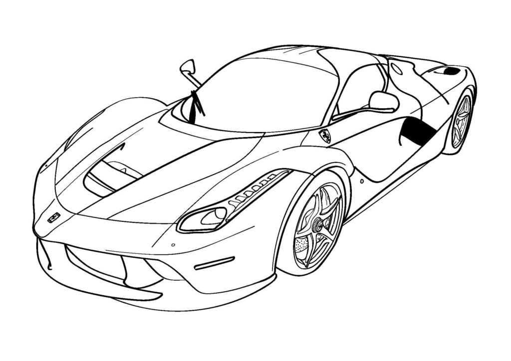 Dibujos de Ferrari para colorear