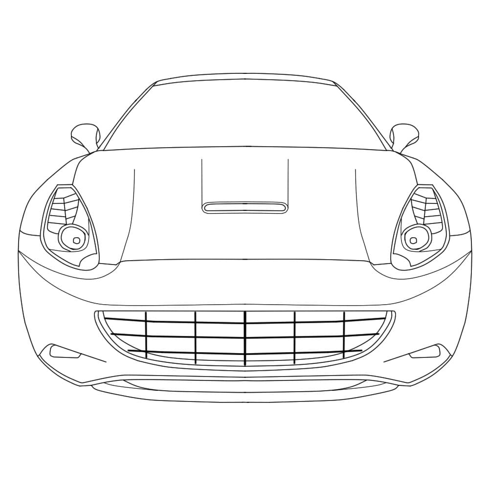 Desenhos de Ferrari para colorir