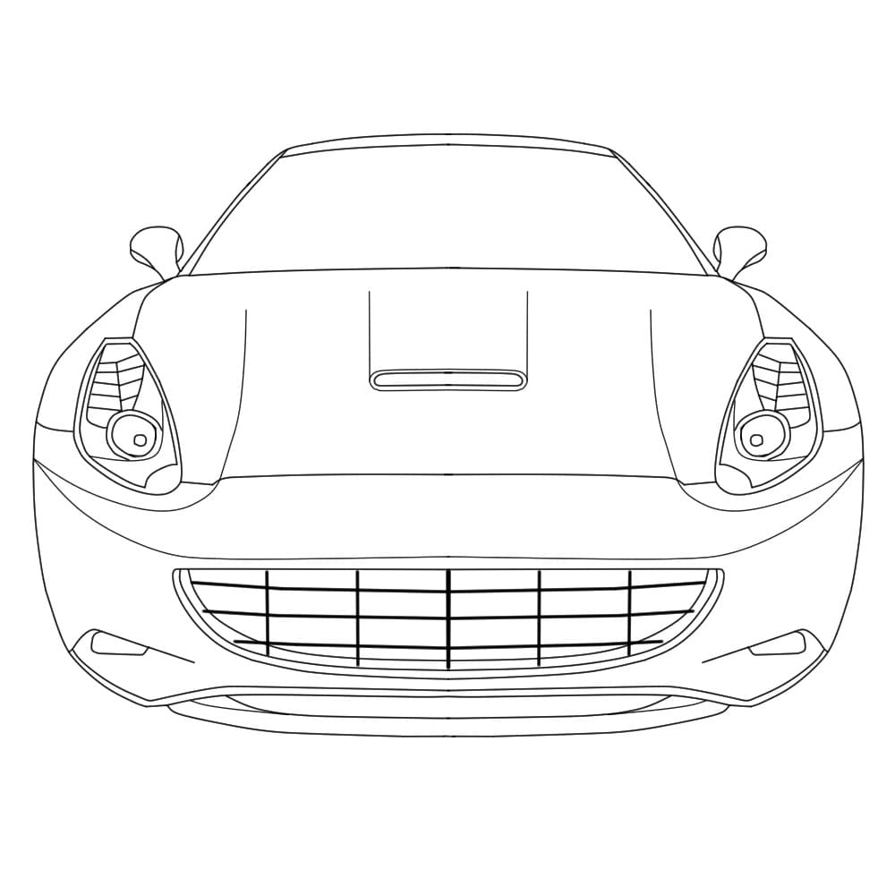 Desenhos para colorir de desenho de uma ferrari 360 spider para colorir  