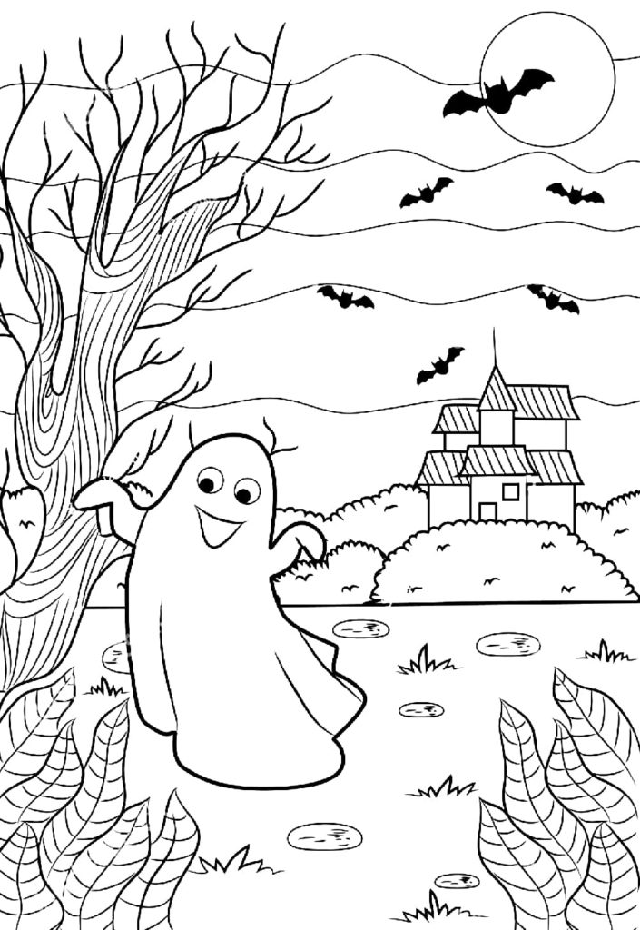 Desenhos de fantasmas para colorir