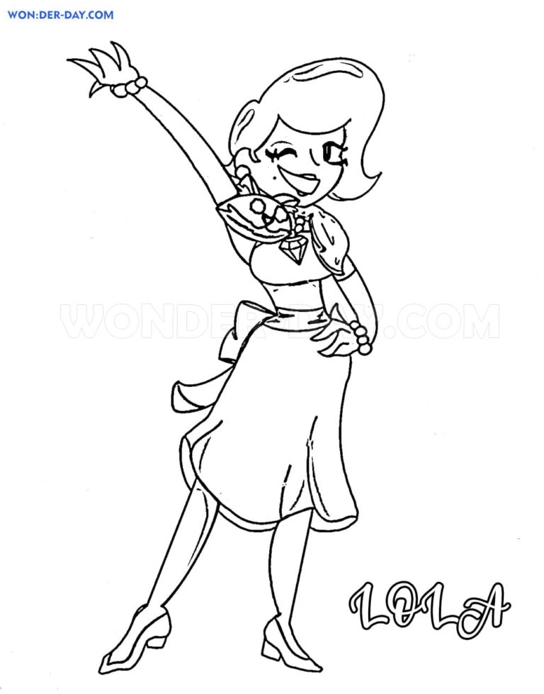 Lola Brawl Stars coloring pages | Free coloring pages