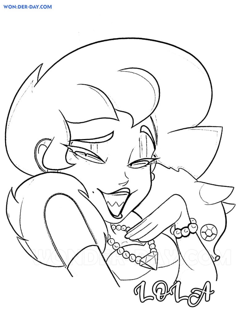 Lola Brawl Stars coloring pages