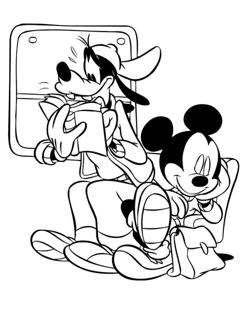 Dibujos de Mickey Mouse para colorear