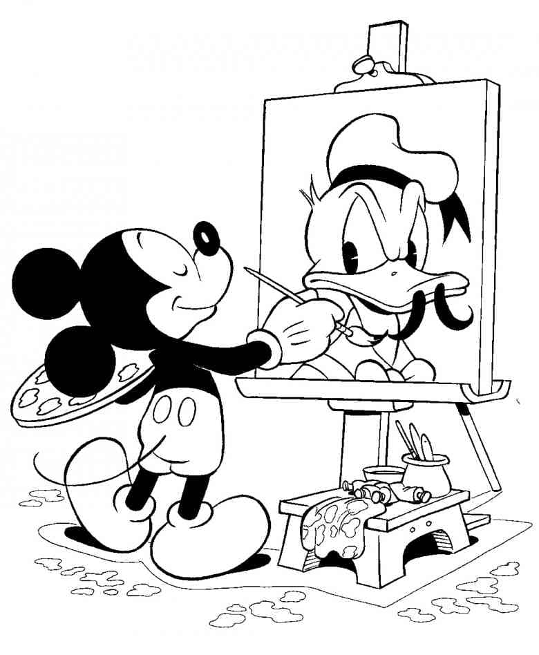 Dibujos de Mickey Mouse para colorear