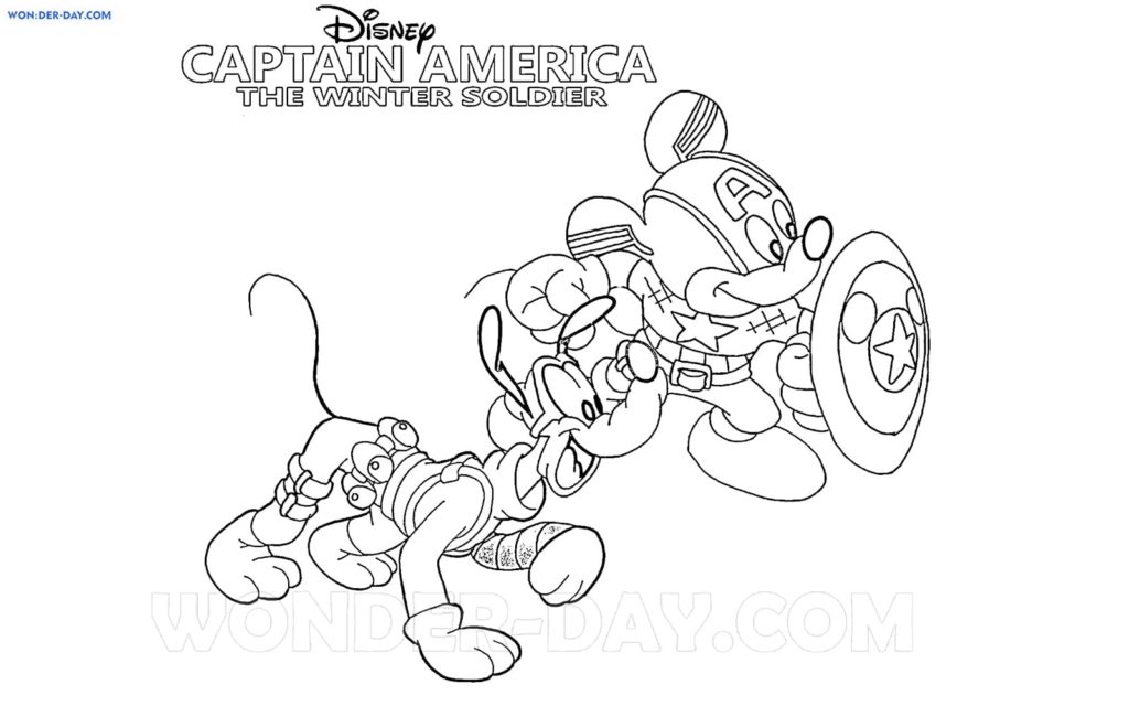 Mickey Mouse Coloring Pages