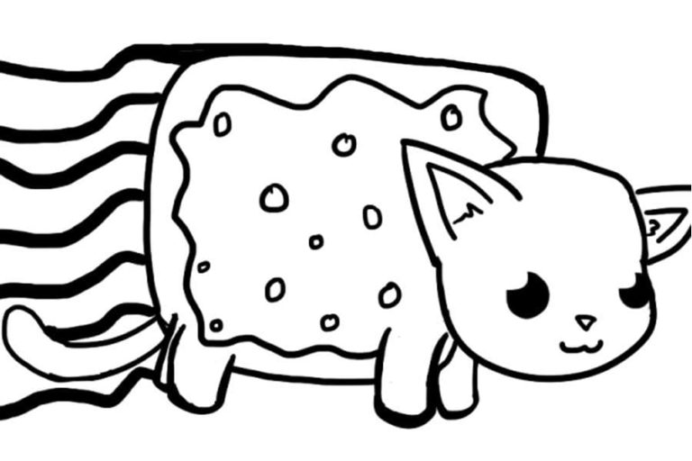 Nyan Cat Coloring Pages | Free printable Coloring Pages