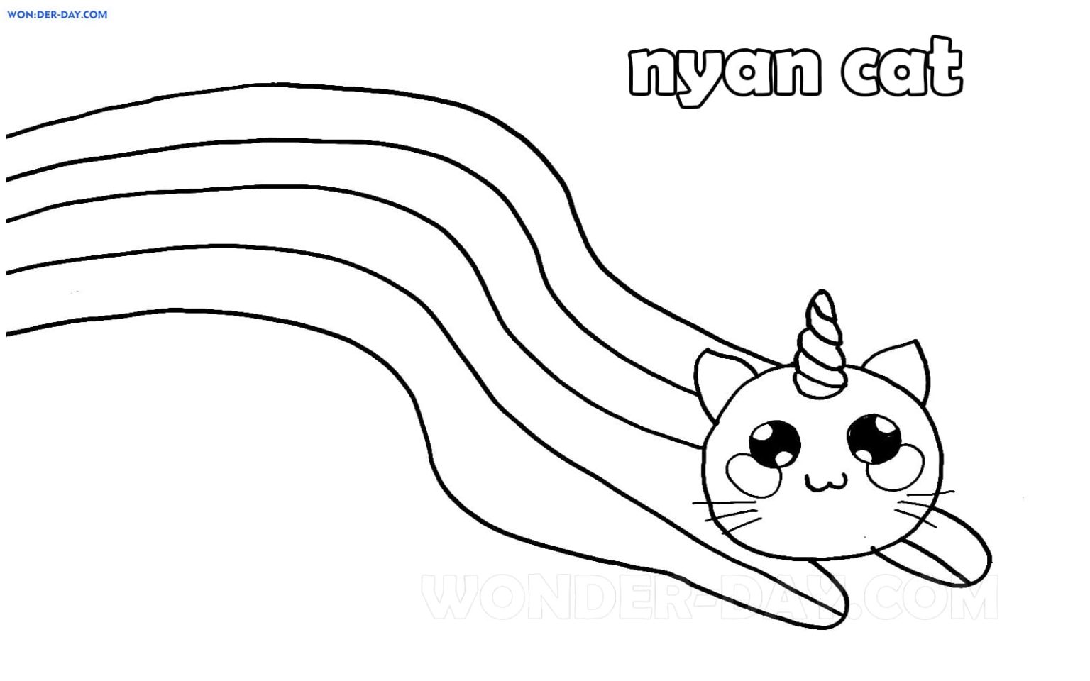 Nyan Cat Coloring Pages | Free printable Coloring Pages