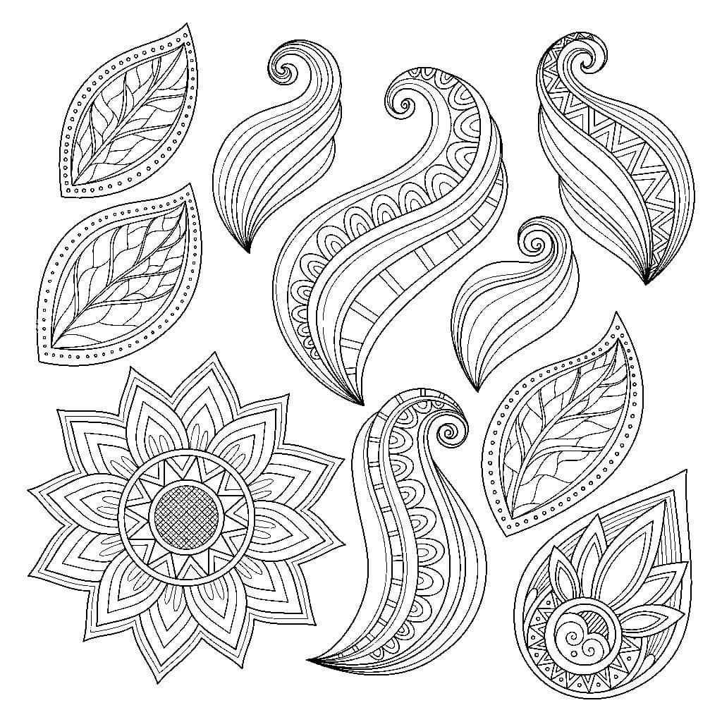 Pattern coloring pages