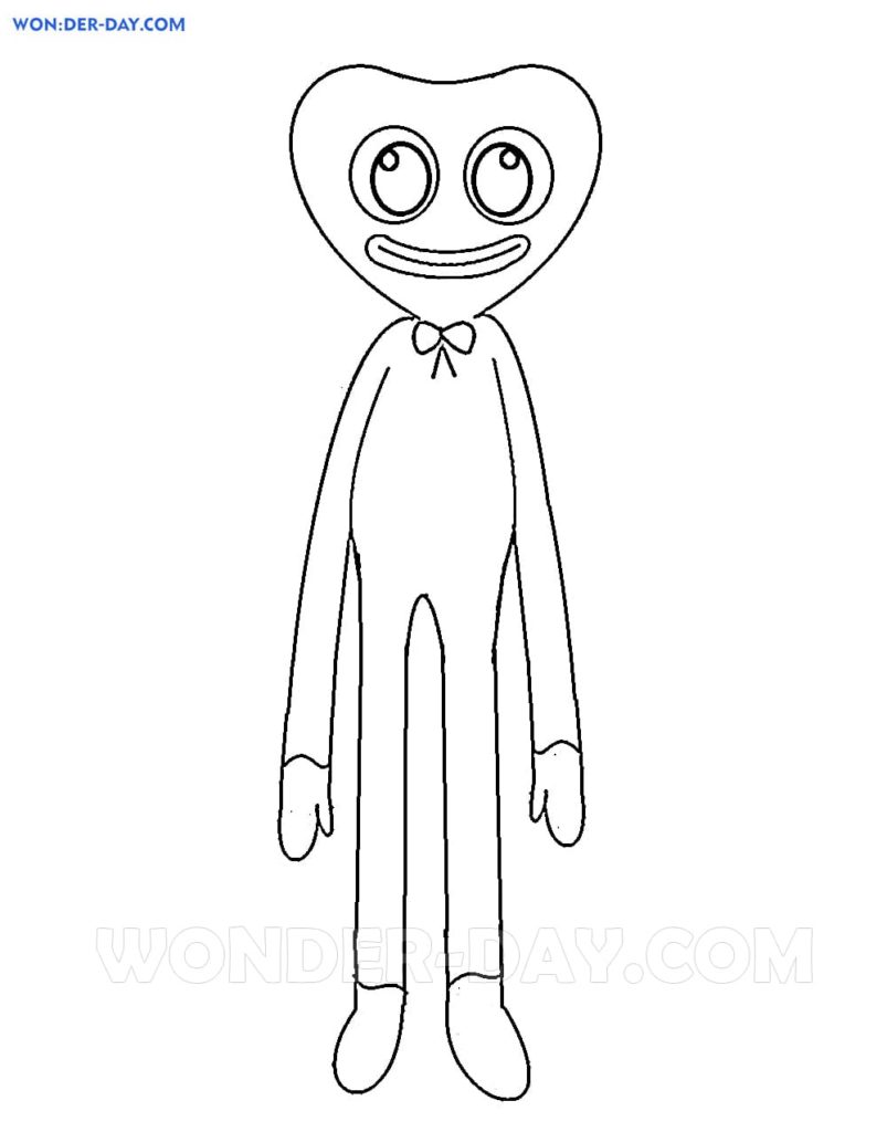 Desenho para colorir Poppy Playtime - Natal : Mommy Long Legs e