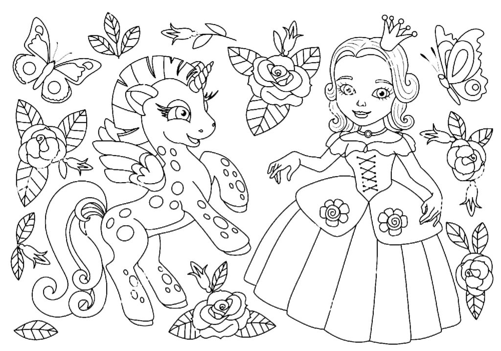 Dibujos de Princesas para colorear