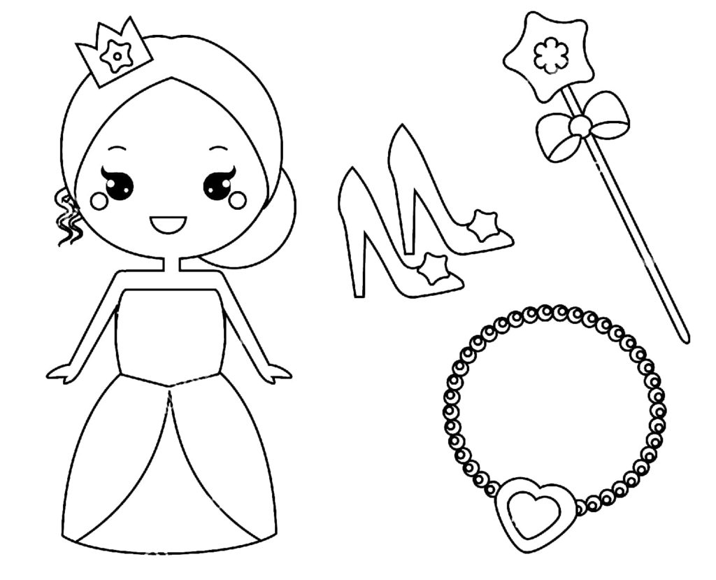 Desenhos para colorir de princesas