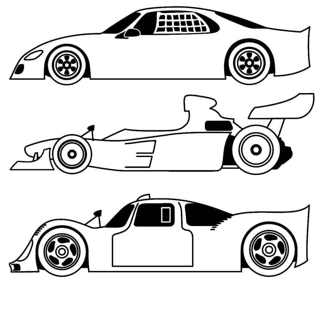 Desenhos de carros de corrida para colorir - Como fazer em casa