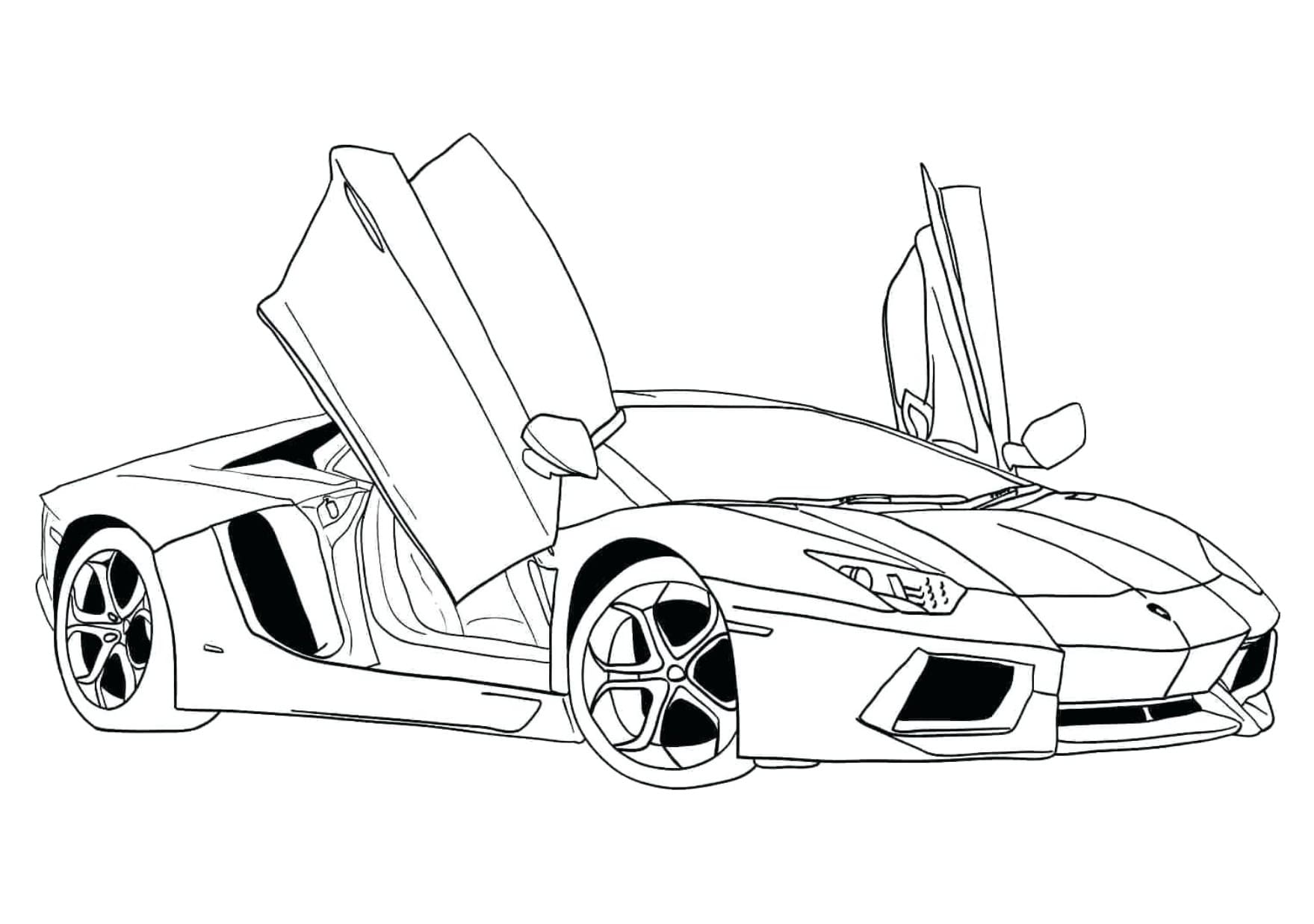Racing cars coloring pages   Free download and print