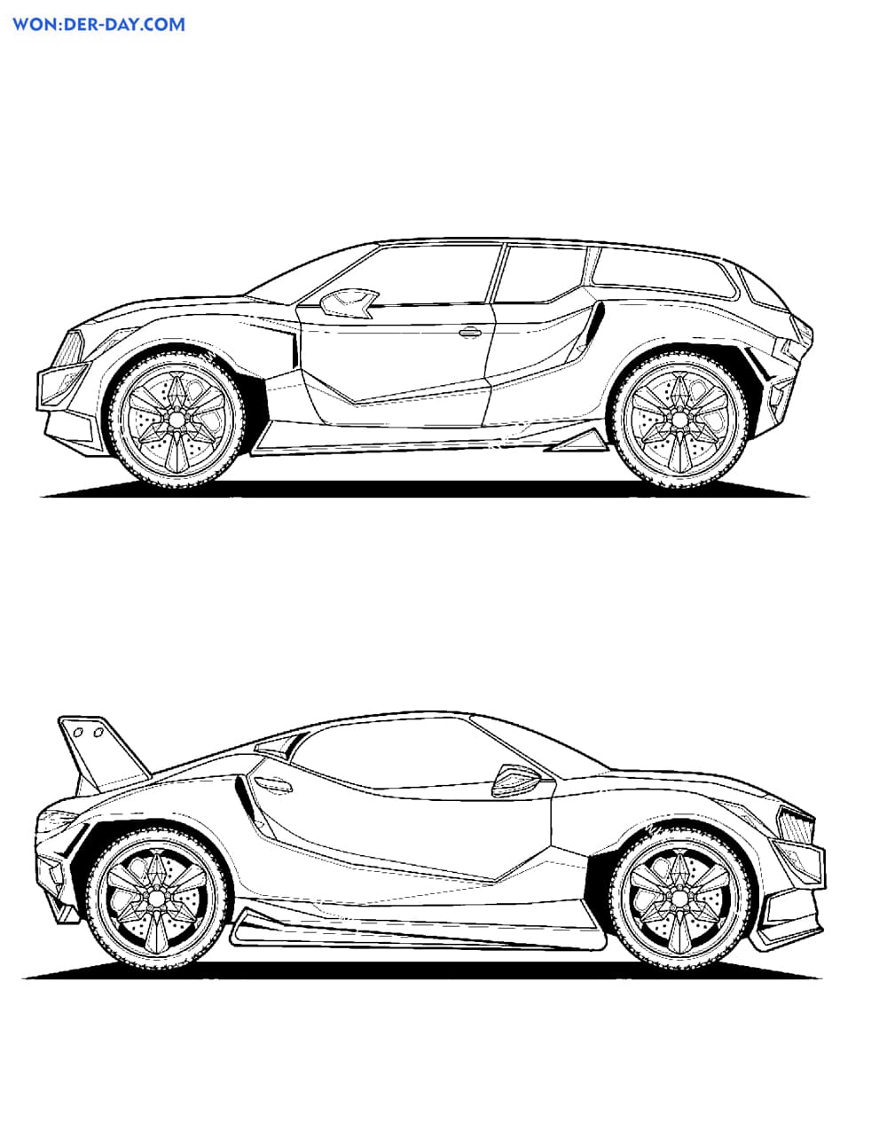 página para colorir de carro de corrida 1857293 Vetor no Vecteezy