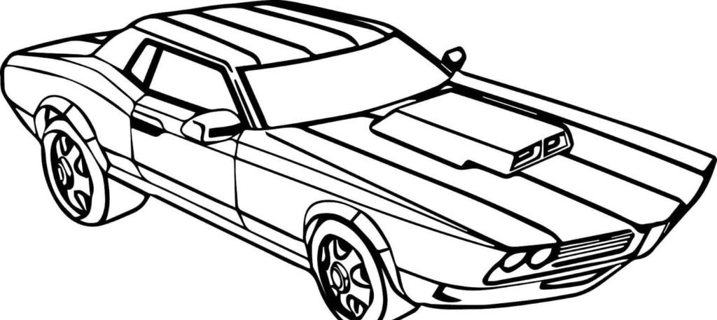 Desenho de Corridas de carros para colorir