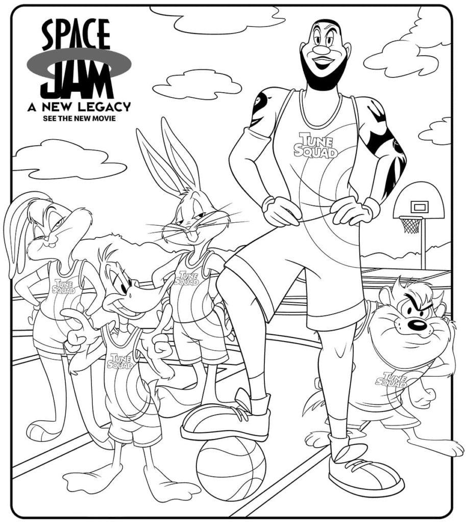 Space Jam A New Legacy coloring pages